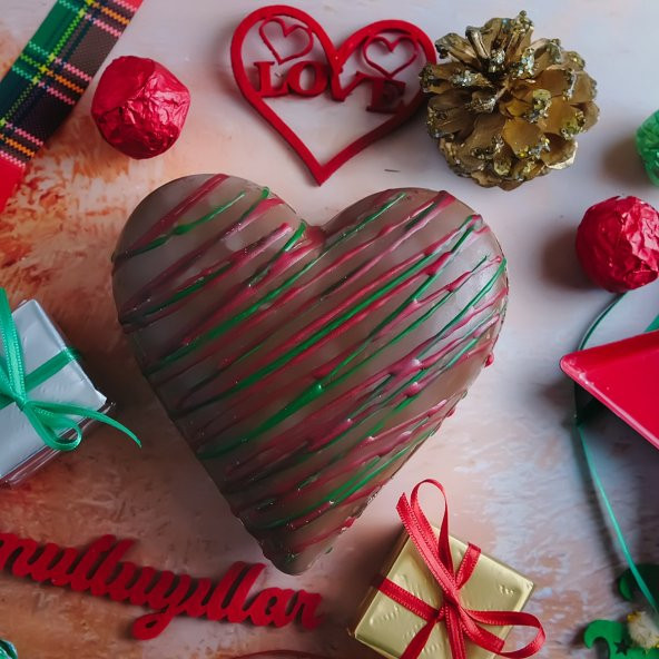 Kalp Desenli Figür Çikolata - 3