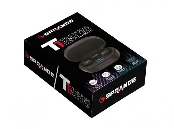 Sprange T1 6D Surround Sound Dijital Ekranlı Tws  Bluetooth Kulaklık - 6