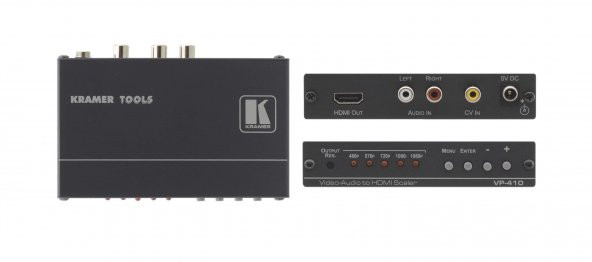 Kramer VP-410 Kompozit Video & Stereo Audio to HDMI Dönüştürücü