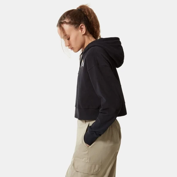 The North Face W TREND CROP HOODIE - EU Kadın Sweatshirt NF0A5ICYN121 - Resim 4