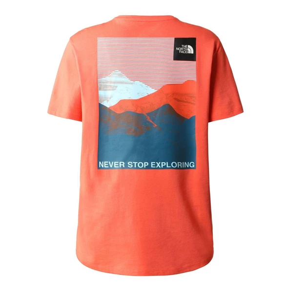 The North Face W FOUNDATION GRAPHIC - EU Kadın Tişört  NF0A55B2LV31 - 2