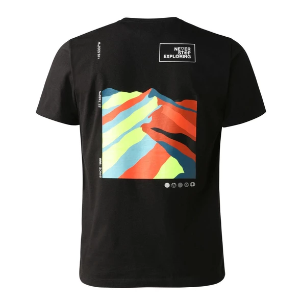 The North Face M FOUNDATION GRAPHIC - EU Erkek Tişört  NF0A55EFUV11 - Resim 2
