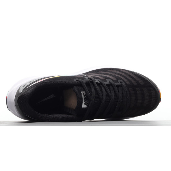Nike LunarGlide 8 Running Shoes Black Rainbow Swoosh - 4