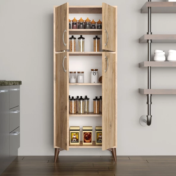 Büyük Boy Çok Amaçlı Dolap Çam - MDL0102 - 3