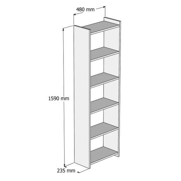 Kitaplık Çam - KTB0102 - 3