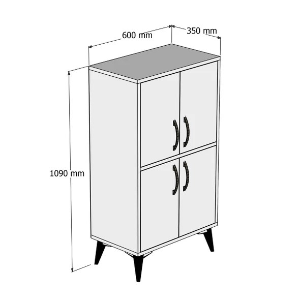 Küçük Boy Çok Amaçlı Dolap Çam - MDL0202 - 3