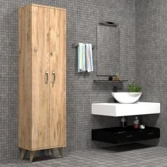2 Kapılı 49cm Banyo Dolabı Çam - BDL0102 - Resim 2