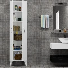 2 Kapılı 49cm Banyo Dolabı Beyaz - BDL0101 - Resim 2