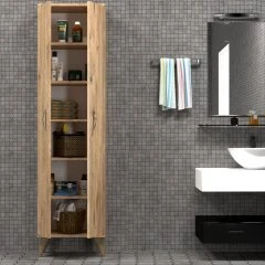 2 Kapılı 49cm Banyo Dolabı Çam - BDL0102 - Resim 4