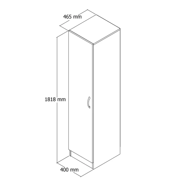 1 Kapılı Gardrop Çam- GRD0302 - 4