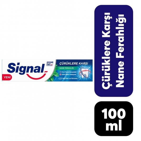 Signal 100 ml Çürüklere Karşı Nane Ferahlığı
