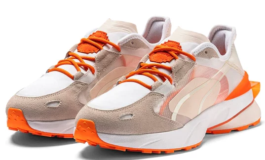 PUMA PWRFRAME OP-1 PRONOUNCE KREM ERKEK SPOR AYAKKABI 38271301 E-50 - Resim 2