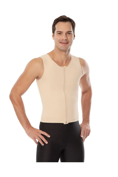 Liposuction Fermuarlı Erkek Jinekomasti Yeleği 240 VARİTEKS 240