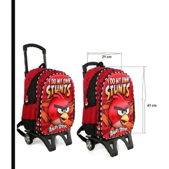 Angry Birds Çek Çek Çanta Kabartma Resim - 2