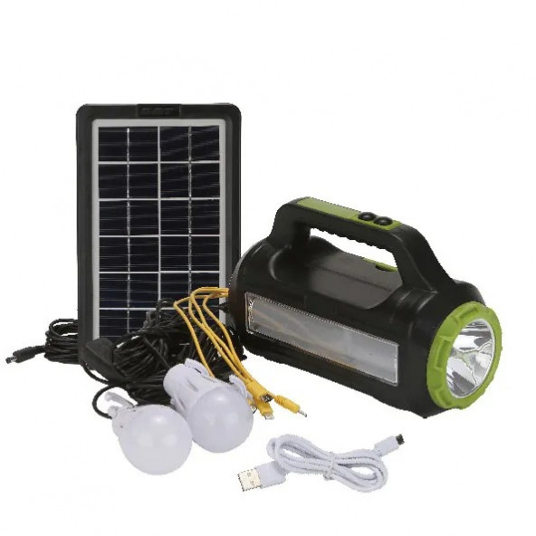 AT-9037T DAT solar lighting system kits solar panel power generator storage USB charger home system - 6