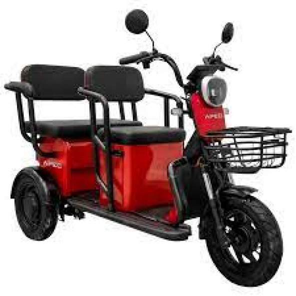 VOLTA (APEC) KIRMİZİ APM5 ÜÇ TEKERLEKLİ ELEKTRİKLİ MOTOSİKLET - 2