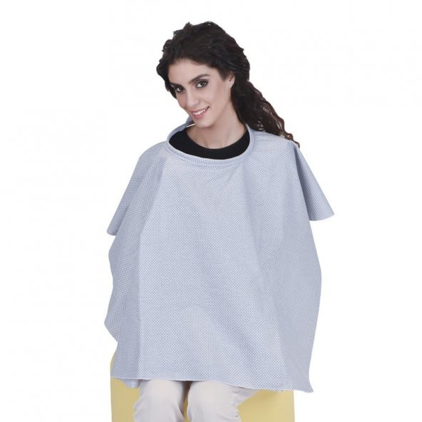 Sevi Bebe Anne Emzirme Örtüsü Önlüğü ART-6280 Gri Puanlı