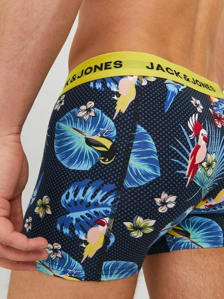 Jack Jones Crazy Solıd 3 Lü Paket Erkek Boxer 12194104 - 5