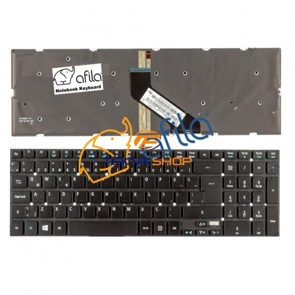 Acer V17 Nitro VN7-791G-57BP Notebook Klavye Işıklı (Siyah TR)