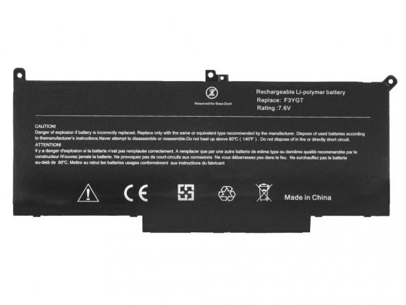 Dell 7280, 7290, 7380, 7390, F3YGT Batarya, Pil / Ver.2- 4 Cel