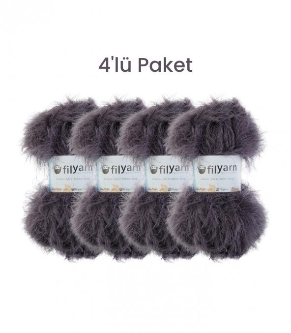 Verbana Örgü İpi Seti  Sakallı ip, Kürk ip, Tüylü ip, Yumuşak ip, Kedi ipi, Tavşan tüyü, Yumoş ip - 9