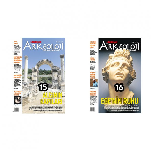 Milliyet Yayınları Milliyet Arkeoloji Dergisi 15 ve 16. Sayıları