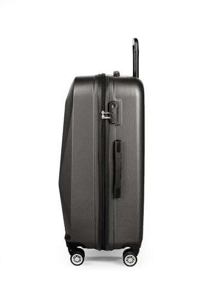 Polo&Sky Elmas Model Füme Renk Büyük Boy Valiz - 3