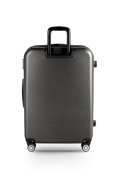 Polo&Sky Elmas Model Füme Renk Büyük Boy Valiz - 4