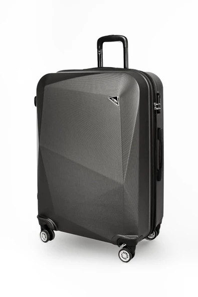 Polo&Sky Elmas Model Füme Renk 3'lü Valiz Seti - 7