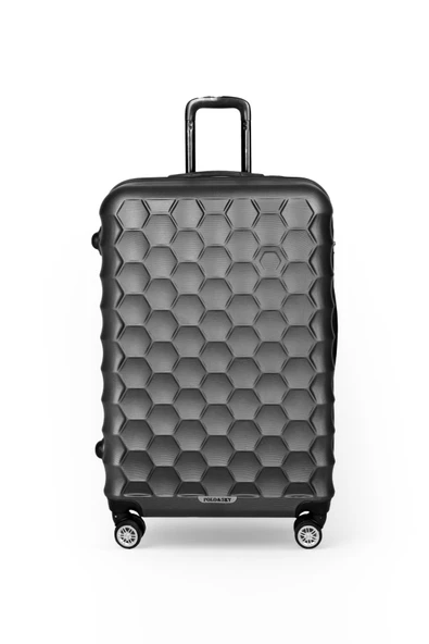 Polo&Sky Petek Model Füme Renk Büyük Boy Valiz - 2