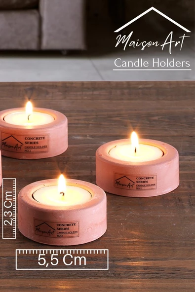 Holder | 6'Lı Set Mumluk | Tea Light Mumluk Seti | Dekoratif Şamdan Mumluk - 10