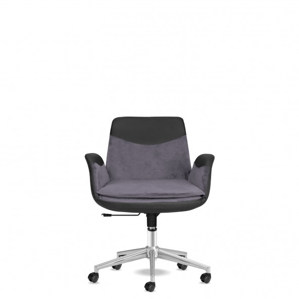 Calitte Personel Çalışma Koltuğu Storm Füme Krom - 2