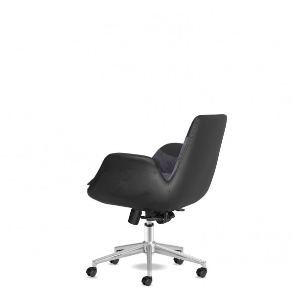 Calitte Personel Çalışma Koltuğu Storm Füme Krom - 4