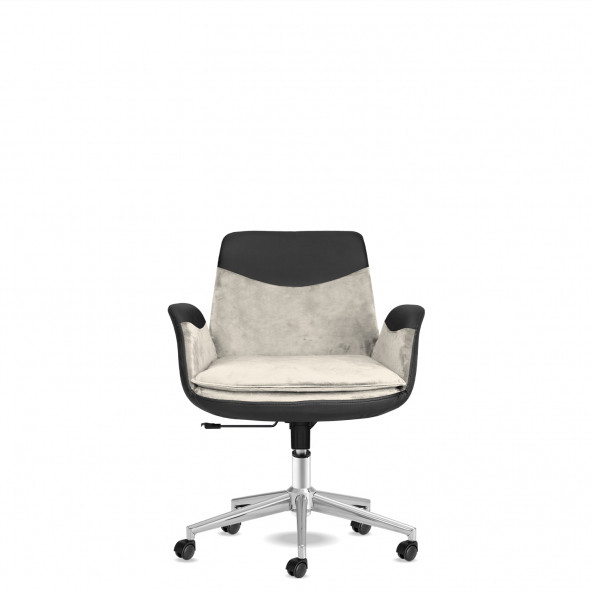 Calitte Personel Çalışma Koltuğu Storm Krem Krom - 2