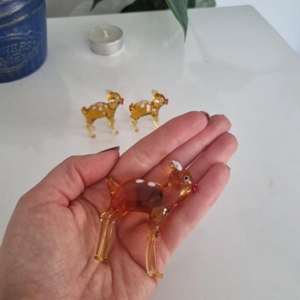 Veraart El Yapımı Murano Cam 3 lü Karaca Biblo - 5