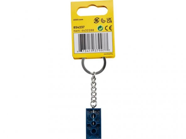 LEGO Brick 854237 Earth Blue 2x4 Keyring - 2