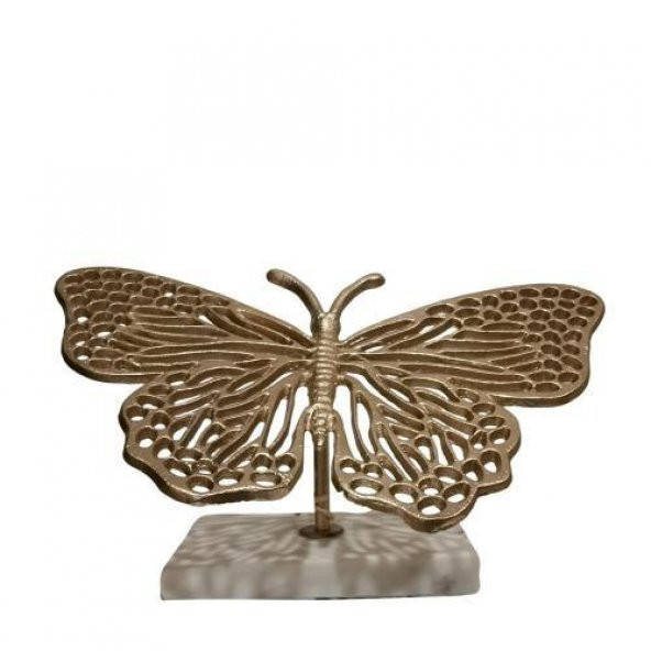 Lamedore Butterfly Gold Küçük Kelebek Dekor 26x14x15 cm 1AL-5134S