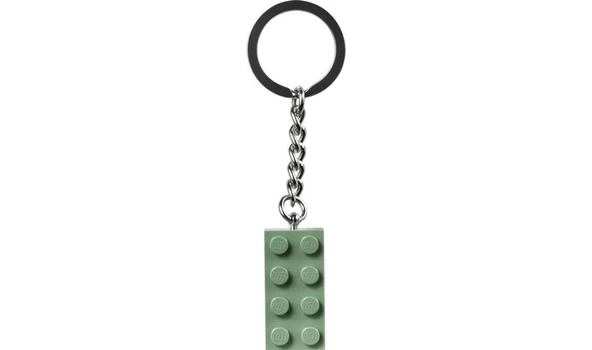 LEGO Brick 854159 2x4 Sand Green Key Chain - Resim 2