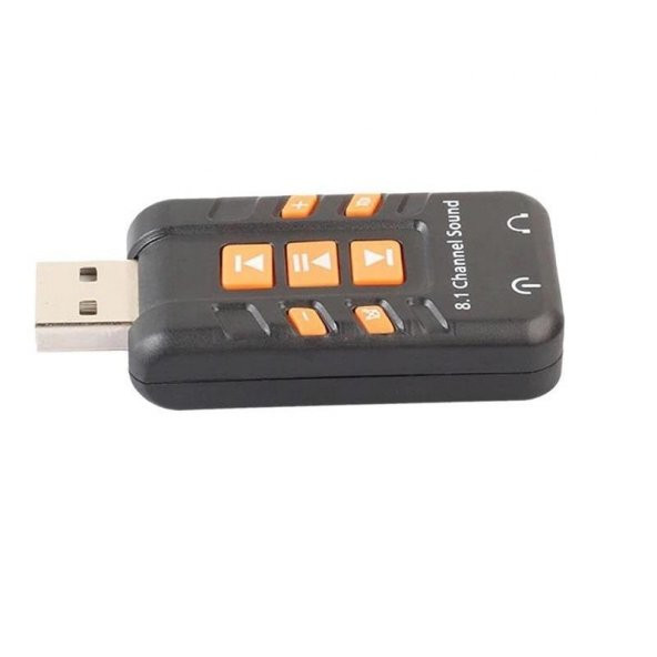 Harici 8.1 Kanal Usb Çevirici 3.5mm Mikrofonlu Ses Kartı 4753 - 2