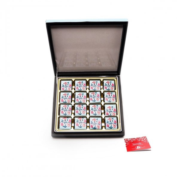 Sevgililer Günü Çikolatası Love Kutulu Madlen Çikolata 48 adet - 2