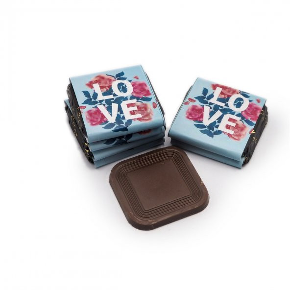 Sevgililer Günü Çikolatası Love Kutulu Madlen Çikolata 48 adet - 6