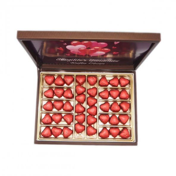 Sevgililer Günü Çikolatası Seni Seviyorum Baskılı Çikolata 42 Adet - 5