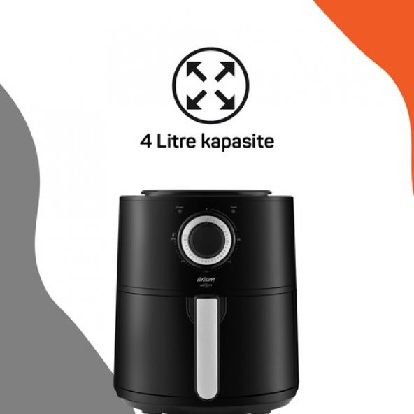 Arzum AR2062-G Airtasty Air FryerSıcak Hava Fritözü Gümüş - 9
