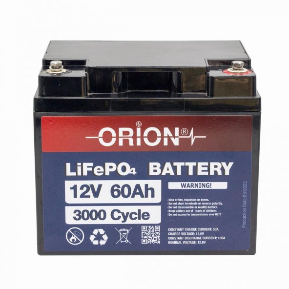 Orion 12V 60Ah LiFePO4 Akü - 2