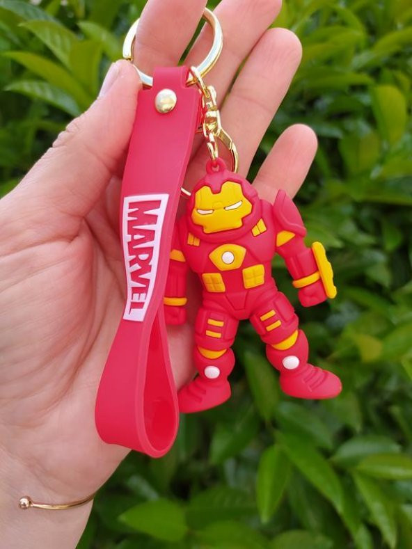 Anahtarlık Avengers Marvel Ironman Silikon Anahtarlık Çanta Süsü Karakter Figür Oyuncak Aksesuar - Resim 3