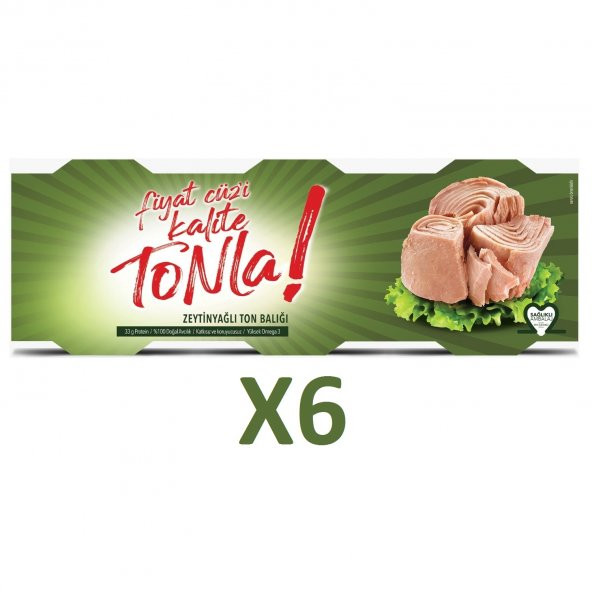 Fiyat Cüzi Kalite Tonla Zeytinyağlı Ton Balığı 3X75g 6 Adet