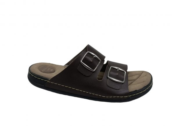 Apella Erkek Kahve Tokalı Büyük Ayak Terlik (45 46 47 ) ürün görseli