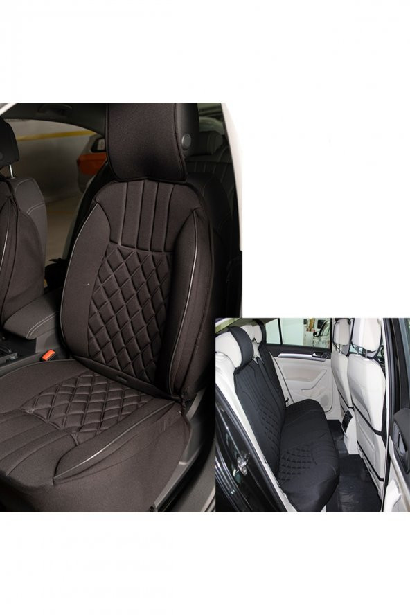 Space Elegance 5li Set Oto Koltuk Minderi Siyah / Klmny548.