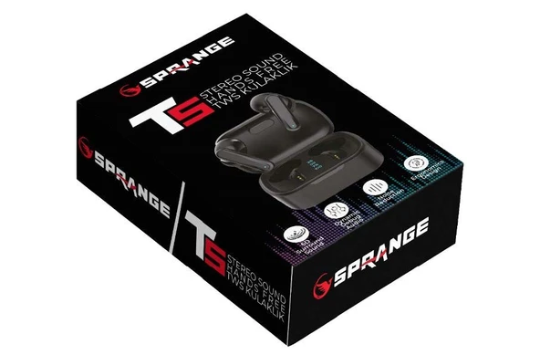 Sprange T5 6D Surround Sound Tws  Bluetooth Kulaklık - 5