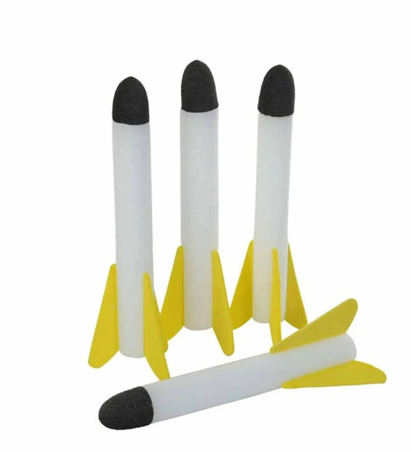 Air Rocket Işıklı Ultra Uçan Duello Oyuncak Seti-2 Işıklı-2 Işıksız Yedek Roketli - 7